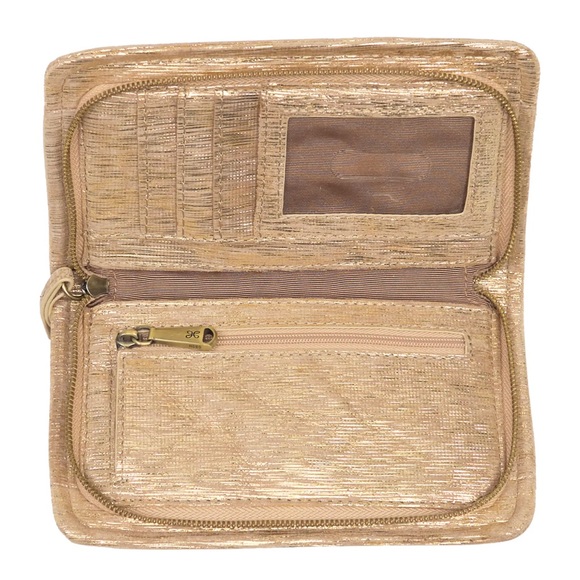 HOBO Galaxy Wristlet golden taupe Wallet NWT - Picture 6 of 10